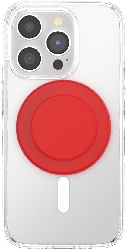 imagePopSockets Phone Grip with Expanding Kickstand Adhesive Grip Neon PinkBasic Rosso