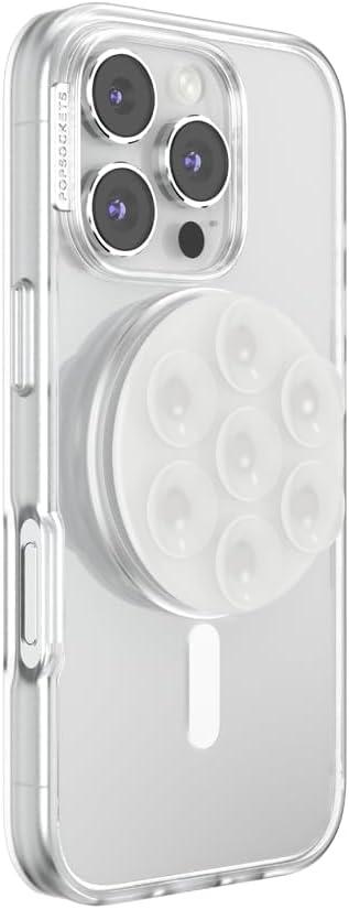 imagePopSockets Phone Grip with Expanding Kickstand Adhesive Grip Neon PinkClear