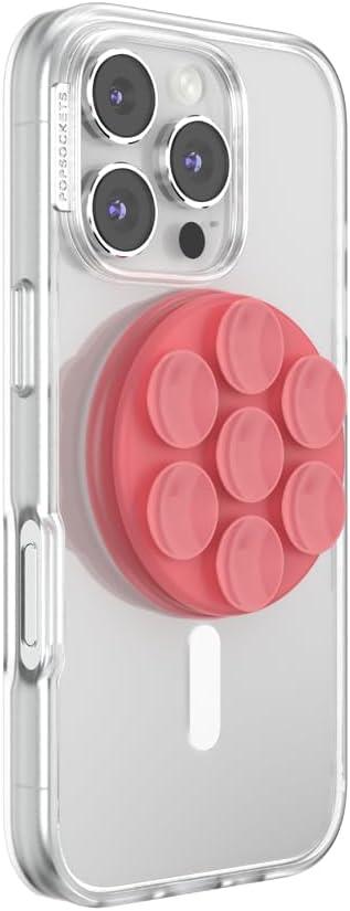 imagePopSockets Phone Grip with Expanding Kickstand Adhesive Grip Neon PinkPutty