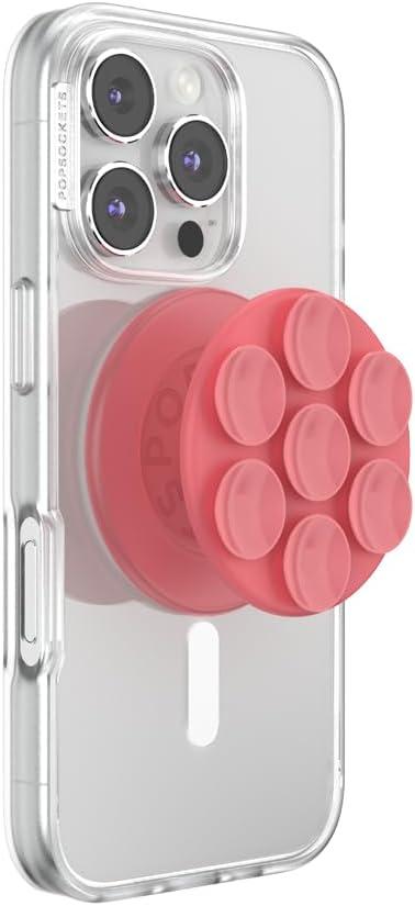 imagePopSockets Phone Grip with Expanding Kickstand Adhesive Grip Neon PinkPutty