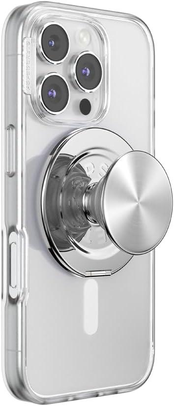 imagePopSockets Phone Grip with Expanding Kickstand Adhesive Grip Neon PinkSilver