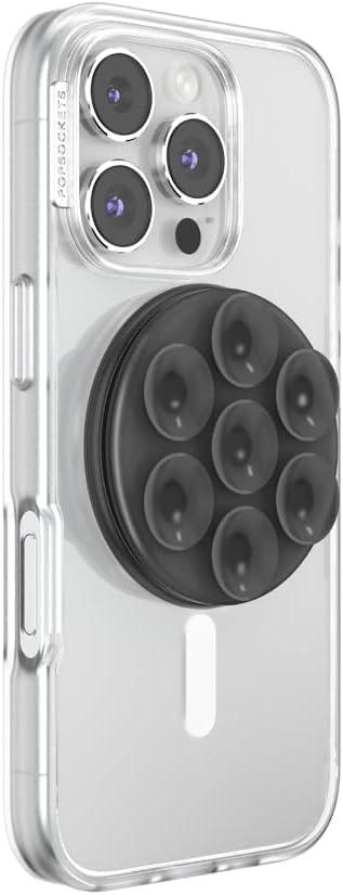 imagePopSockets Phone Grip with Expanding Kickstand Adhesive Grip Neon PinkTransluscent Black