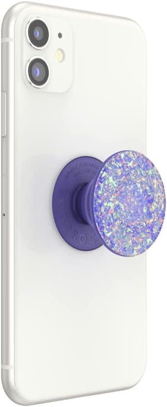 imagePopSockets Phone Grip with Expanding Kickstand Adhesive Grip Cute PopSockets Iridescent Confetti Dreamy HeartIce Purple