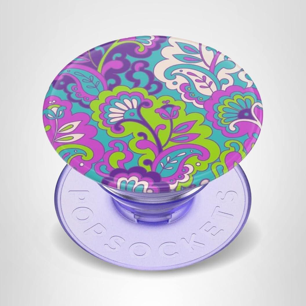 imagePopSockets Phone Grip with Expanding Kickstand Adhesive Grip Cute PopSockets Iridescent Confetti Dreamy HeartPurple Kamp