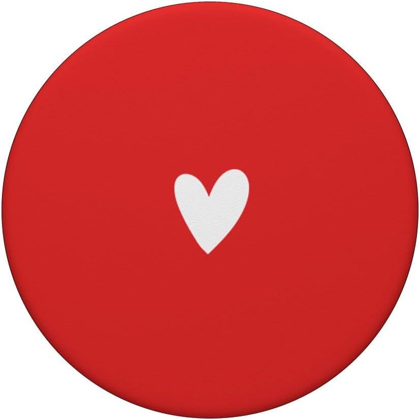 imageWhite Red Minimalist Heart PopSockets Adhesive PopGripAdhesive PopGrip