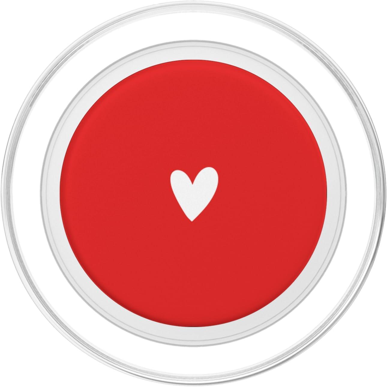 imageWhite Red Minimalist Heart PopSockets Adhesive PopGripMagnetic PopGrip