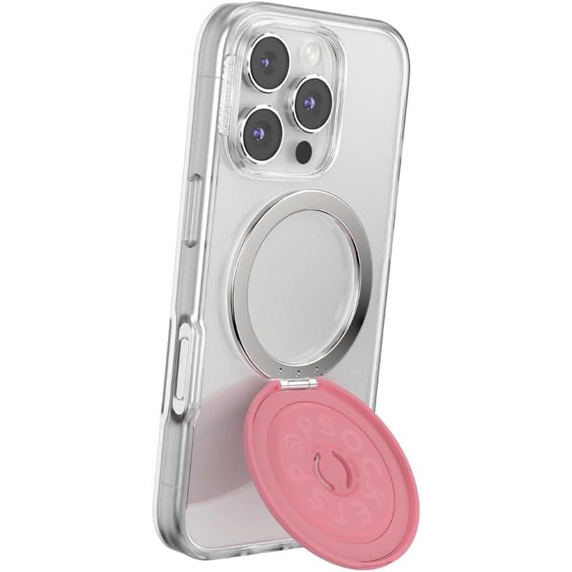 imagePopSockets Phone Grip with Expanding Kickstand Adhesive Grip Neon PinkPutty