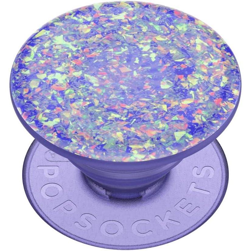 imagePopSockets Phone Grip with Expanding Kickstand Adhesive Grip Cute PopSockets Iridescent Confetti Dreamy HeartIce Purple