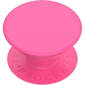 PopSockets Phone Grip with Expanding Kickstand, Adhesive Grip – Neon Pink(Neon Pink)