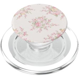 Vintage Pink Rose Pattern Classic Floral Bouquet PopSockets Adhesive PopGrip(Magnetic PopGrip)