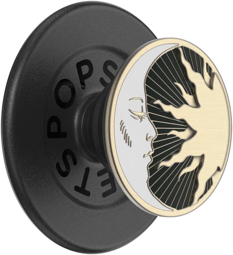 imagePopSockets Phone Grip for MagSafe with Kickstand Magnetic Stand Swappable Top Secure Hold for iPhone MagSafe Cases Phone amp Tablet Grip Enamel DragonLunar Dreams