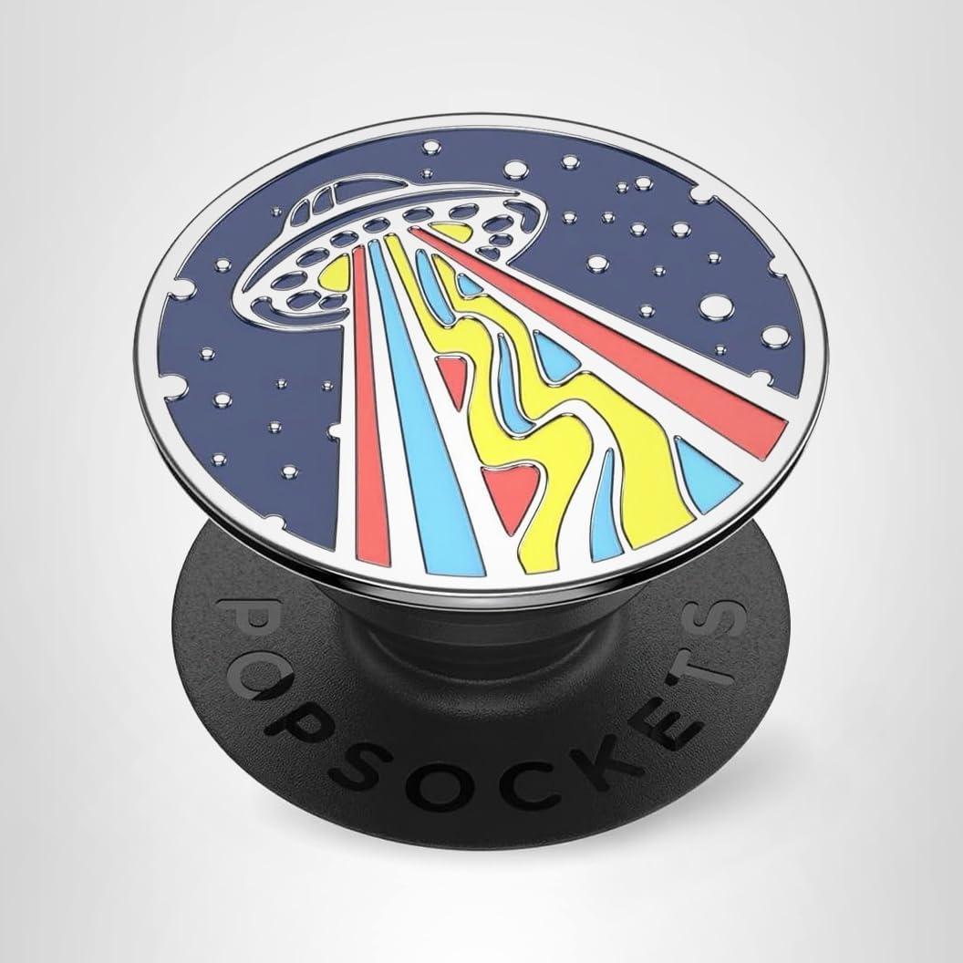 imagePopSockets Phone Grip for MagSafe with Kickstand Magnetic Stand Swappable Top Secure Hold for iPhone MagSafe Cases Phone amp Tablet Grip Enamel DragonOut This World