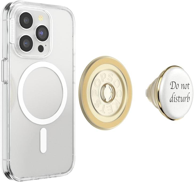 imagePopSockets Phone Grip for MagSafe with Kickstand Magnetic Stand Swappable Top Secure Hold for iPhone MagSafe Cases Phone amp Tablet Grip Enamel DragonDo Not Disturb