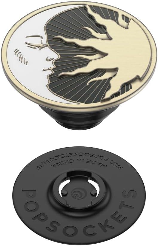 imagePopSockets Phone Grip for MagSafe with Kickstand Magnetic Stand Swappable Top Secure Hold for iPhone MagSafe Cases Phone amp Tablet Grip Enamel DragonLunar Dreams