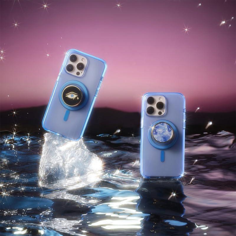 imagePopSockets Phone Grip for MagSafe with Kickstand Magnetic Stand Swappable Top Secure Hold for iPhone MagSafe Cases Phone amp Tablet Grip Enamel DragonEnamel Celestial