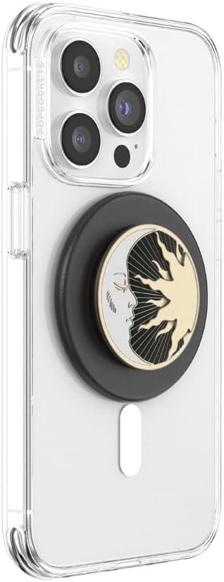 imagePopSockets Phone Grip for MagSafe with Kickstand Magnetic Stand Swappable Top Secure Hold for iPhone MagSafe Cases Phone amp Tablet Grip Enamel DragonLunar Dreams