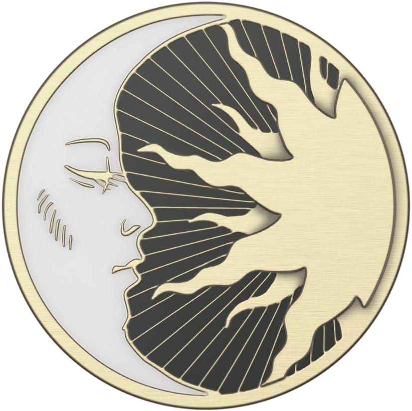 imagePopSockets Phone Grip for MagSafe with Kickstand Magnetic Stand Swappable Top Secure Hold for iPhone MagSafe Cases Phone amp Tablet Grip Enamel DragonLunar Dreams