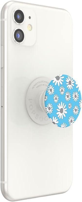 imagePopSockets Phone Grip for MagSafe with Kickstand Magnetic Stand Swappable Top Secure Hold for iPhone MagSafe Cases Phone amp Tablet Grip Enamel Lace Blue VermeerGreysies