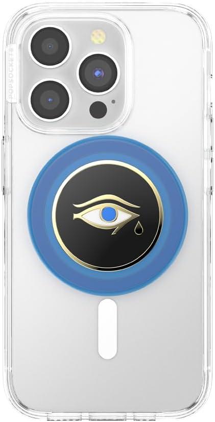 imagePopSockets Phone Grip for MagSafe with Kickstand Magnetic Stand Swappable Top Secure Hold for iPhone MagSafe Cases Phone amp Tablet Grip Enamel Obsidian CutProsper