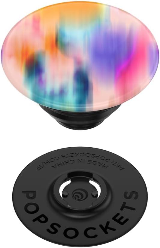 imagePopSockets Phone Grip for MagSafe with Kickstand Magnetic Stand Swappable Top Secure Hold for iPhone MagSafe Cases Phone amp Tablet Grip Cute PopSockets Rainbow GlassAurora Haze