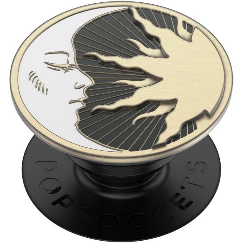 imagePopSockets Phone Grip for MagSafe with Kickstand Magnetic Stand Swappable Top Secure Hold for iPhone MagSafe Cases Phone amp Tablet Grip  Enamel DragonLunar Dreams