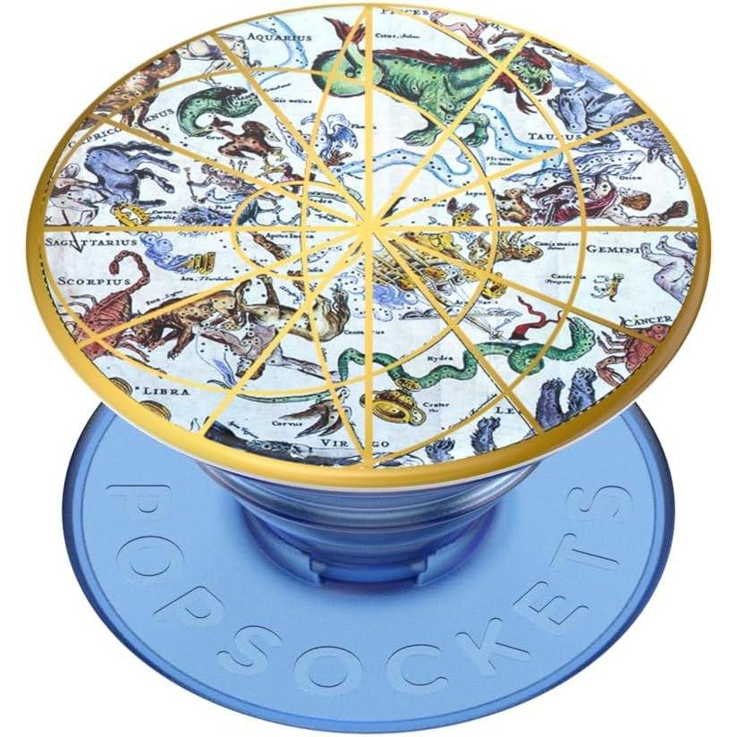 imagePopSockets Phone Grip for MagSafe with Kickstand Magnetic Stand Swappable Top Secure Hold for iPhone MagSafe Cases Phone amp Tablet Grip  Enamel DragonThe Heavens