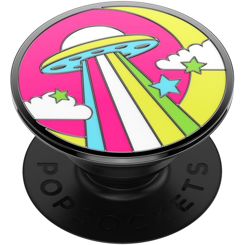 imagePopSockets Phone Grip for MagSafe with Kickstand Magnetic Stand Swappable Top Secure Hold for iPhone MagSafe Cases Phone amp Tablet Grip  Enamel DragonEnamel Sauced