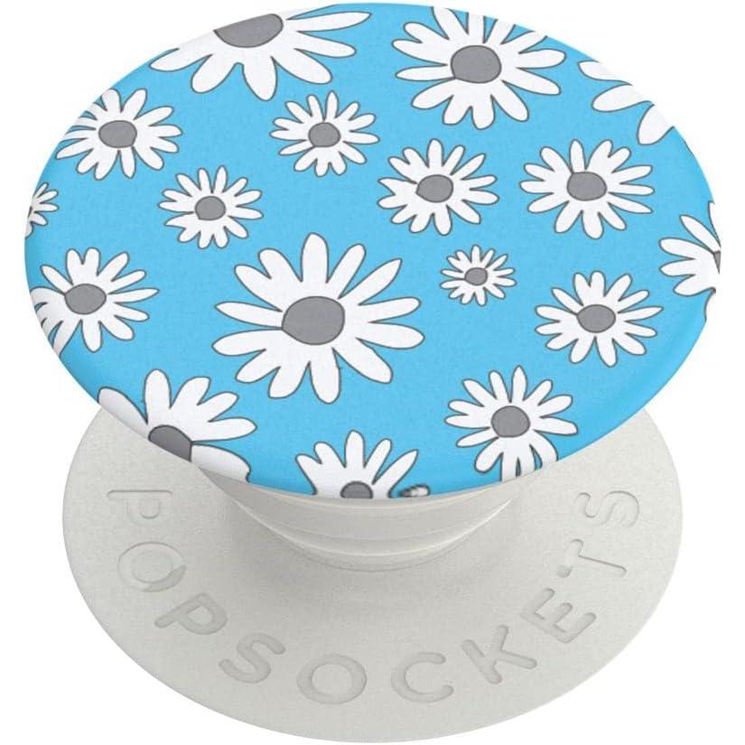 imagePopSockets Phone Grip for MagSafe with Kickstand Magnetic Stand Swappable Top Secure Hold for iPhone MagSafe Cases Phone amp Tablet Grip Enamel Lace Blue VermeerGreysies