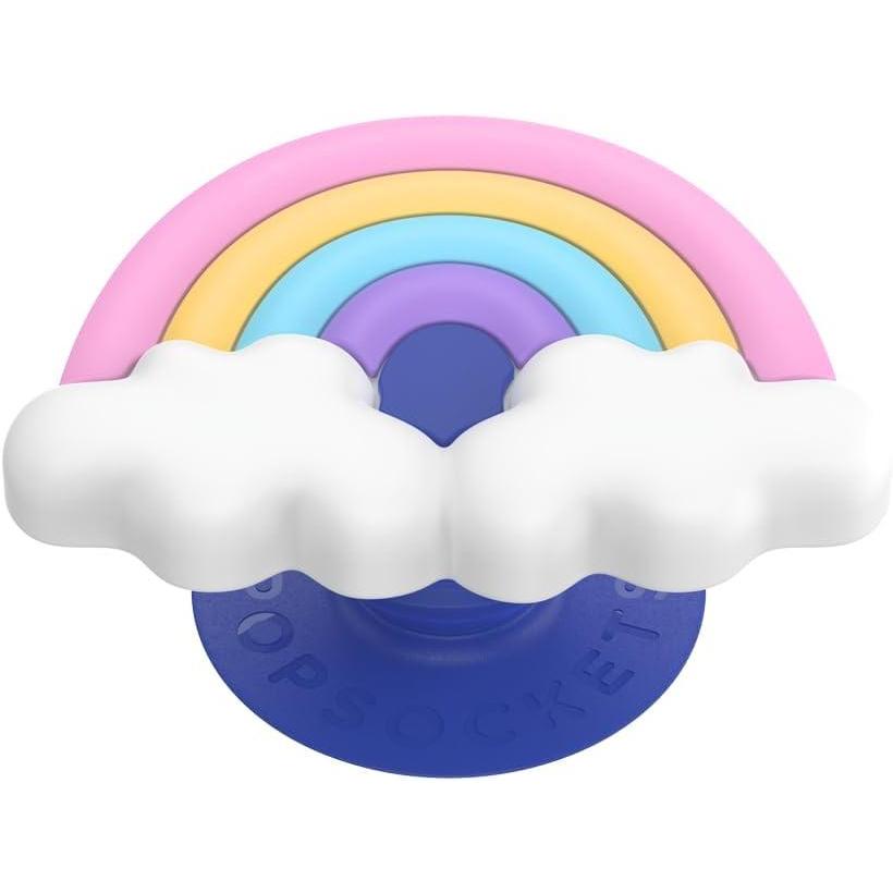 imagePopSockets Phone Grip for MagSafe with Kickstand Magnetic Stand Swappable Top Secure Hold for iPhone MagSafe Cases Phone amp Tablet Grip Cute PopSockets  Rainbow GlassPopOut Rainbow