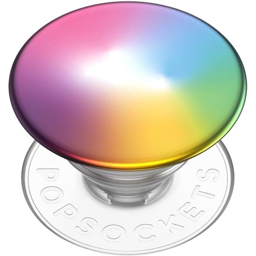 imagePopSockets Phone Grip for MagSafe with Kickstand Magnetic Stand Swappable Top Secure Hold for iPhone MagSafe Cases Phone amp Tablet Grip Cute PopSockets  Rainbow GlassFrosted Palette