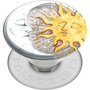 PopSockets Phone Grip for MagSafe with Kickstand, Magnetic Stand, Swappable Top, Secure Hold for iPhone MagSafe Cases, Phone & Tablet Grip – Enamel Dragon(Sun and Moon)