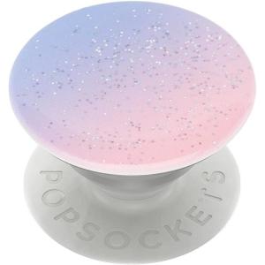 PopSockets Phone Grip for MagSafe with Kickstand, Magnetic Stand, Swappable Top, Secure Hold for iPhone MagSafe Cases, Phone & Tablet Grip, Cute PopSockets – Rainbow Glass(Morning Haze)