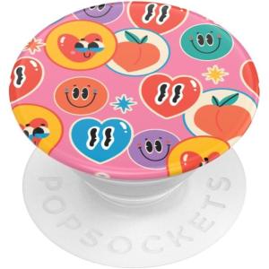 PopSockets Phone Grip for MagSafe with Kickstand, Magnetic Stand, Swappable Top, Secure Hold for iPhone MagSafe Cases, Phone & Tablet Grip, Cute PopSockets – Rainbow Glass(Fruity Fun)