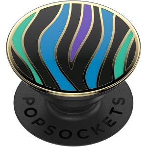 PopSockets Phone Grip for MagSafe with Kickstand, Magnetic Stand, Swappable Top, Secure Hold for iPhone MagSafe Cases, Phone & Tablet Grip, Cute PopSockets – Rainbow Glass(Wild Stripe)
