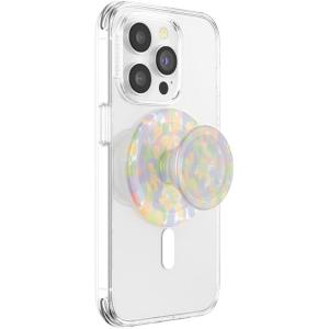 PopSockets Phone Grip for MagSafe with Kickstand, Magnetic Stand, Swappable Top, Secure Hold for iPhone MagSafe Cases, Phone & Tablet Grip, Cute PopSockets – Rainbow Glass(Rainbow Glass)