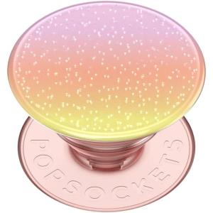 PopSockets Phone Grip for MagSafe with Kickstand, Magnetic Stand, Swappable Top, Secure Hold for iPhone MagSafe Cases, Phone & Tablet Grip, Cute PopSockets – Rainbow Glass(Aura Sunrise)