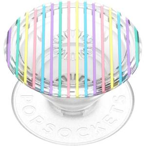PopSockets Phone Grip for MagSafe with Kickstand, Magnetic Stand, Swappable Top, Secure Hold for iPhone MagSafe Cases, Phone & Tablet Grip, Cute PopSockets – Rainbow Glass(Colorblock)
