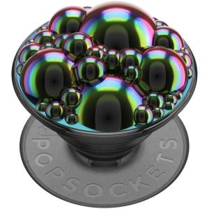 PopSockets Phone Grip for MagSafe with Kickstand, Magnetic Stand, Swappable Top, Secure Hold for iPhone MagSafe Cases, Phone & Tablet Grip, Cute PopSockets – Rainbow Glass(Bubbly Slick)