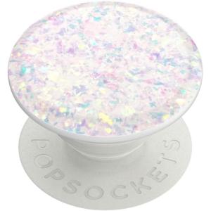PopSockets Phone Grip for MagSafe with Kickstand, Magnetic Stand, Swappable Top, Secure Hold for iPhone MagSafe Cases, Phone & Tablet Grip, Cute PopSockets – Rainbow Glass(Confetti White)