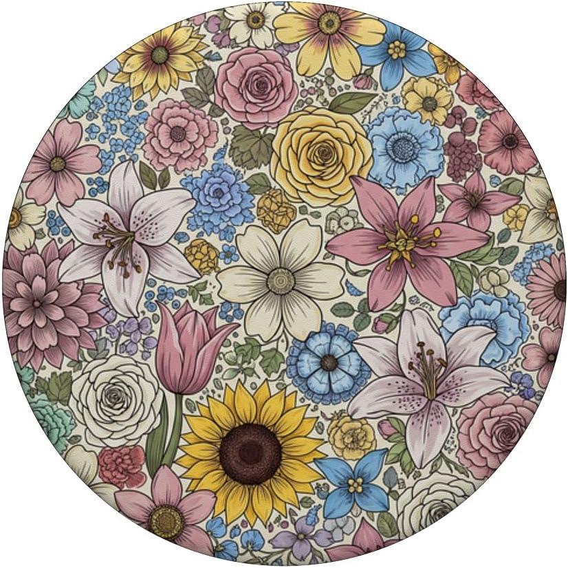 imagePopSockets Floral Phone Grip amp Stand Floral Field PopSockets Adhesive PopGripAdhesive PopGrip