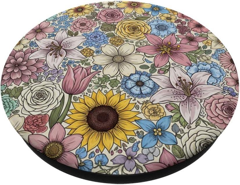 imagePopSockets Floral Phone Grip amp Stand Floral Field PopSockets Adhesive PopGripAdhesive PopGrip