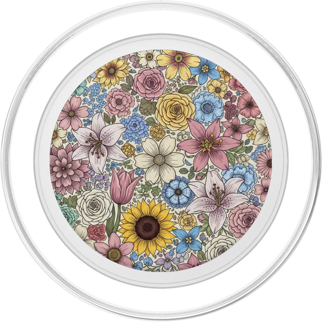 imagePopSockets Floral Phone Grip amp Stand Floral Field PopSockets Adhesive PopGripMagnetic PopGrip