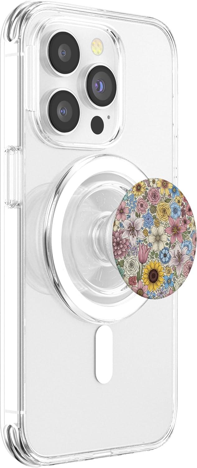 imagePopSockets Floral Phone Grip amp Stand Floral Field PopSockets Adhesive PopGripMagnetic PopGrip