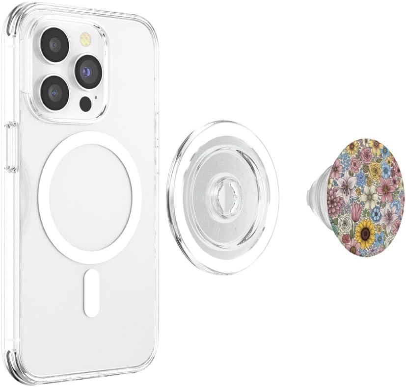 imagePopSockets Floral Phone Grip amp Stand Floral Field PopSockets Adhesive PopGripMagnetic PopGrip