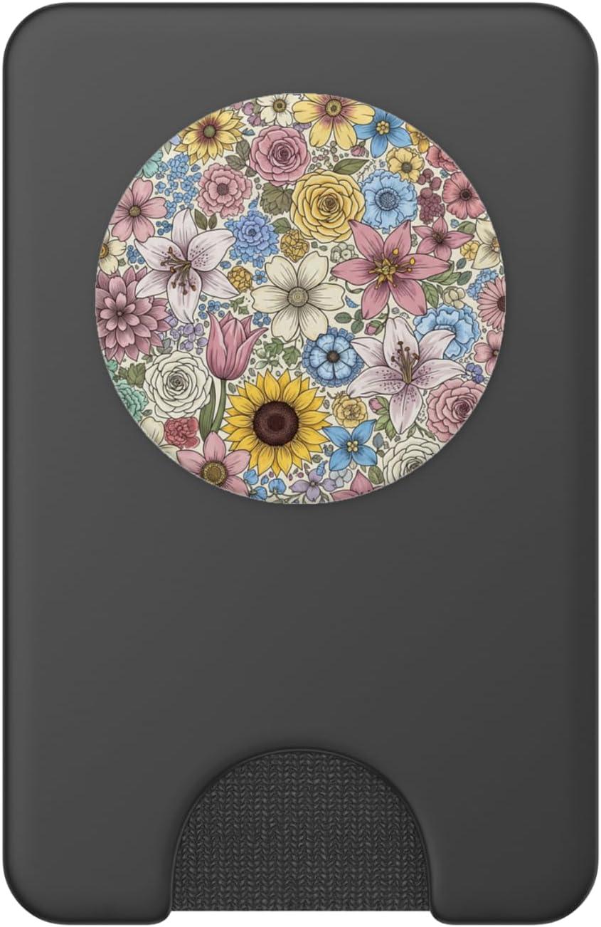 imagePopSockets Floral Phone Grip amp Stand Floral Field PopSockets Adhesive PopGripMagnetic PopWallet