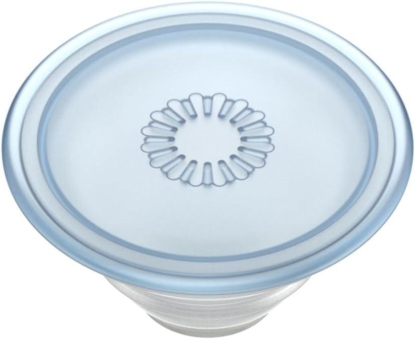 imagePopSockets Phone Grip with Expanding Kickstand Adhesive Grip Floral BustPlant Ice Blue