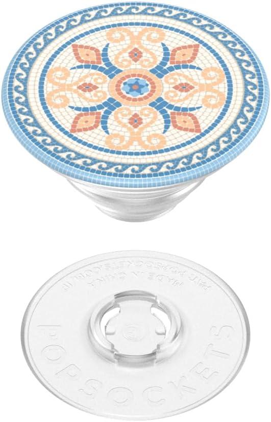 imagePopSockets Phone Grip with Expanding Kickstand Adhesive Grip Floral BustPortofino Tile