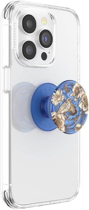 imagePopSockets Phone Grip with Expanding Kickstand Adhesive Grip MarinaBlue Bird