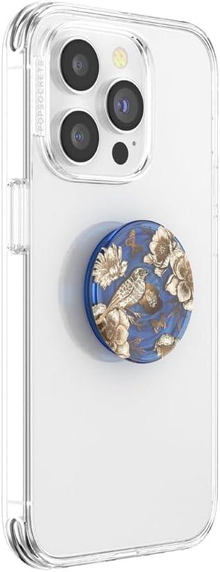 imagePopSockets Phone Grip with Expanding Kickstand Adhesive Grip MarinaBlue Bird