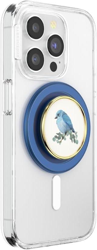 imagePopSockets Phone Grip with Expanding Kickstand Adhesive Grip MarinaBlue Bird